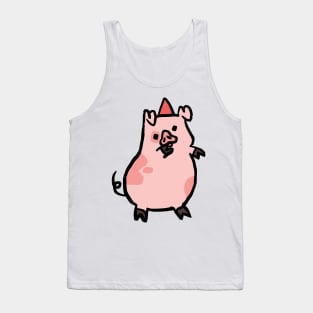 Cute Piggy Dancing Hard Tank Top